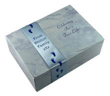 Load image into Gallery viewer, AB9 - Marble Design Mithai Boxes Personalized Suitable for 1/2kg of sweets 1st Lohri design