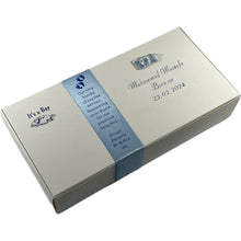 Load image into Gallery viewer, AA1 - Mithai Boxes Personalised Suitable For Approx 3/4 To 1kg of Sweets Baby Birth design