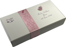 Load image into Gallery viewer, AA1 - Mithai Boxes Personalised Suitable For Approx 3/4 To 1kg of Sweets Baby Birth design