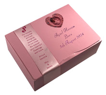 Load image into Gallery viewer, AB2P - Marble Design Mithai Boxes Personalized Suitable for 1/2kg of sweets for Baby Birth with Photo