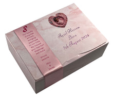 Load image into Gallery viewer, AB2P - Marble Design Mithai Boxes Personalized Suitable for 1/2kg of sweets for Baby Birth with Photo