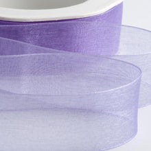 Load image into Gallery viewer, Woven edge Organza Ribbon 25 metre rolls