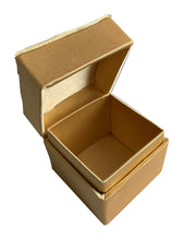 Load image into Gallery viewer, Silver And Gold Satin Hand Detailed Favour Boxes With Hinged Lid (Pack of 6 Boxes)