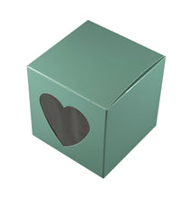 Load image into Gallery viewer, Heart Windowed Single Cupcake boxes with inserts (Packs of 10)