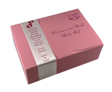 Load image into Gallery viewer, AB1 - Mithai Boxes Personalized Suitable for 1/2kg of sweets Baby Birth design