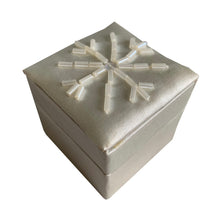 Load image into Gallery viewer, Silver And Gold Satin Hand Detailed Favour Boxes With Hinged Lid (Pack of 6 Boxes)