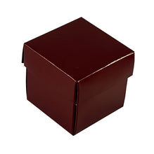 Load image into Gallery viewer, Square 4.7cm 2 piece Favour boxes with lift off lids - (Packs of 10)