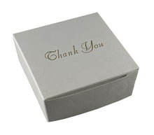 Load image into Gallery viewer, "Thank You" Top opening tapered Truffle boxes for 4 chocolate truffles (Packs of 10)