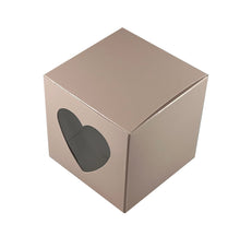 Load image into Gallery viewer, Heart Windowed Single Cupcake boxes with inserts (Packs of 10)