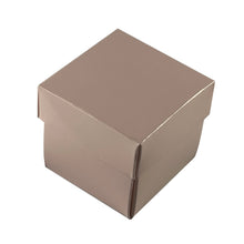 Load image into Gallery viewer, Square 4.7cm 2 piece Favour boxes with lift off lids - (Packs of 10)