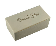 Load image into Gallery viewer, "Thank You" Top opening tapered Truffle boxes for 2 chocolate truffles (Packs of 10)