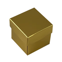 Load image into Gallery viewer, Square 4.7cm 2 piece Favour boxes with lift off lids - (Packs of 10)