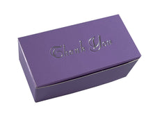 Load image into Gallery viewer, "Thank You" Top opening tapered Truffle boxes for 2 chocolate truffles (Packs of 10)