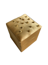 Load image into Gallery viewer, Silver And Gold Satin Hand Detailed Favour Boxes With Hinged Lid (Pack of 6 Boxes)