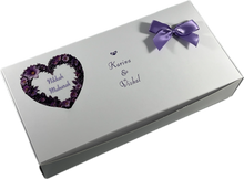 Load image into Gallery viewer, AA8 - White Mithai Boxes Personalized Suitable for 1kg of sweets Nikkah Mubarak
