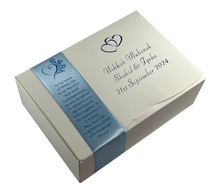 Load image into Gallery viewer, AB5 - Mithai Boxes Personalized Suitable for 1/2kg of sweets Wedding design
