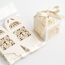 Load image into Gallery viewer, Italian Range Filigree laser cut Favour boxes - (Packs of 10)
