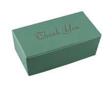 Load image into Gallery viewer, &quot;Thank You&quot; Top opening tapered Truffle boxes for 2 chocolate truffles (Packs of 10)
