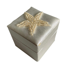 Load image into Gallery viewer, Silver And Gold Satin Hand Detailed Favour Boxes With Hinged Lid (Pack of 6 Boxes)
