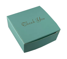 Load image into Gallery viewer, &quot;Thank You&quot; Top opening tapered Truffle boxes for 4 chocolate truffles (Packs of 10)
