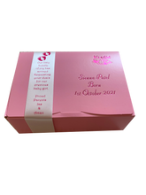 Load image into Gallery viewer, AB1 - Mithai Boxes Personalized Suitable for 1/2kg of sweets Baby Birth design
