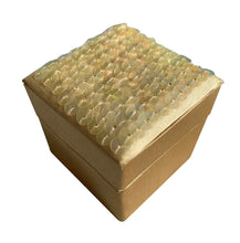 Load image into Gallery viewer, Silver And Gold Satin Hand Detailed Favour Boxes With Hinged Lid (Pack of 6 Boxes)
