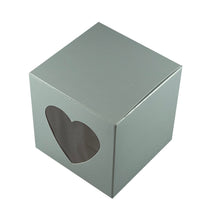 Load image into Gallery viewer, Heart Windowed Single Cupcake boxes with inserts (Packs of 10)
