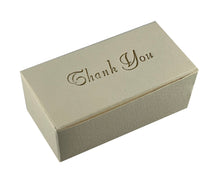 Load image into Gallery viewer, &quot;Thank You&quot; Top opening tapered Truffle boxes for 2 chocolate truffles (Packs of 10)
