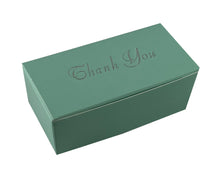 Load image into Gallery viewer, &quot;Thank You&quot; Top opening tapered Truffle boxes for 2 chocolate truffles (Packs of 10)
