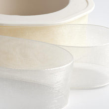 Load image into Gallery viewer, Woven edge Organza Ribbon 25 metre rolls
