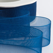 Load image into Gallery viewer, Woven edge Organza Ribbon 25 metre rolls
